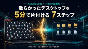 Claude Codeでデスクトップのフォルダ整理を5分で自動化
