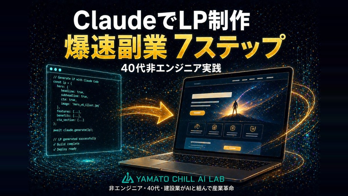 ClaudeでLP制作代行 7ステップ