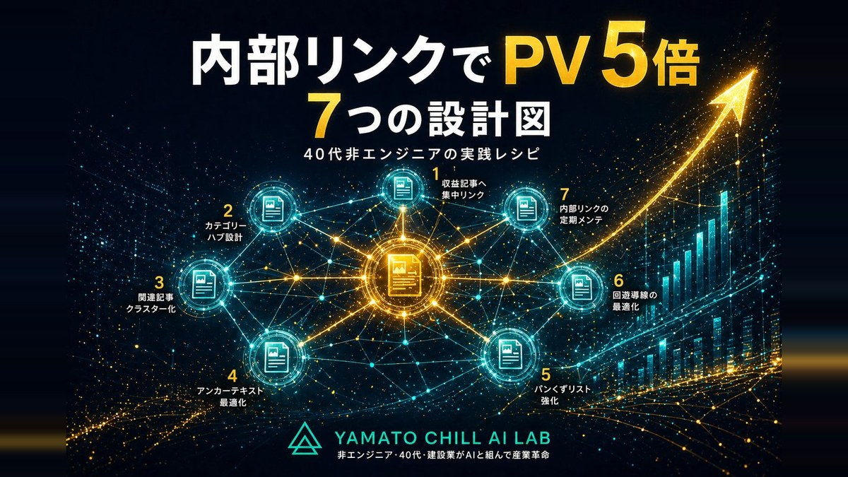 内部リンクでPV5倍 7つの設計図