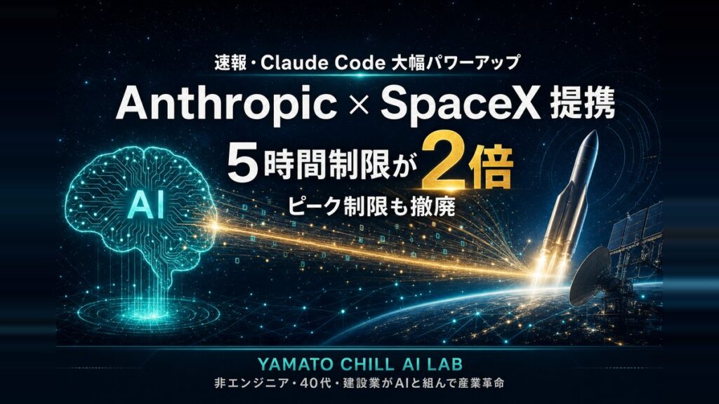 Anthropic × SpaceX 提携でClaude Code制限緩和 アイキャッチ
