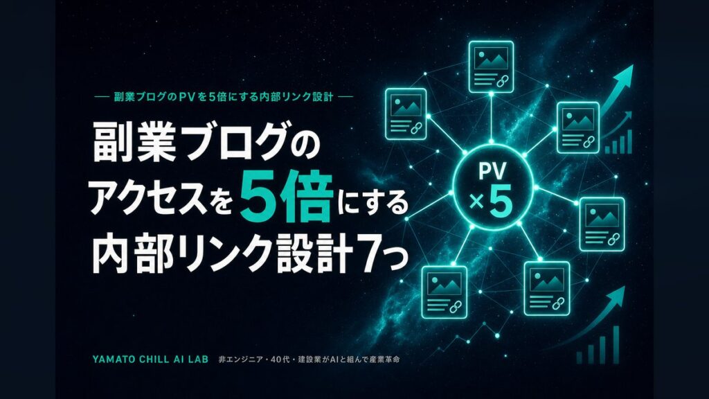 副業ブログのアクセスを5倍にする内部リンク設計7つのアイキャッチ