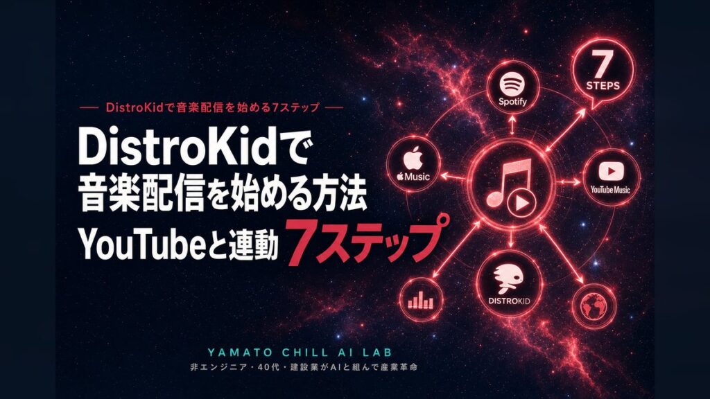 DistroKidで音楽配信を始める7ステップのアイキャッチ
