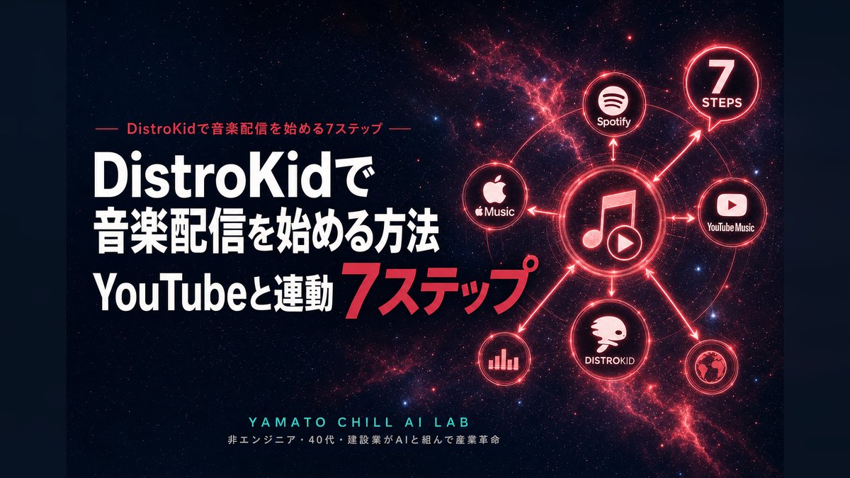 DistroKidで音楽配信を始める7ステップのアイキャッチ