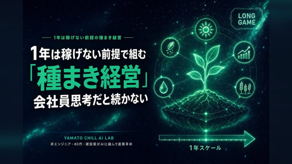 1年は稼げない前提の種まき経営マインドのアイキャッチ