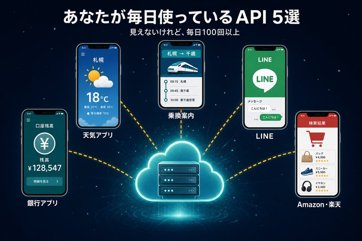日常で使っているAPI 5選