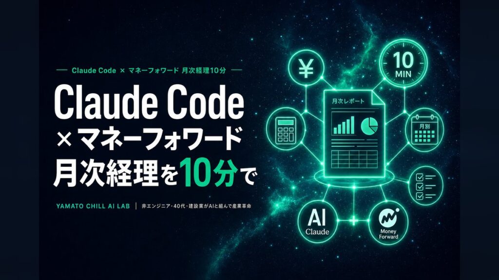 Claude Code×マネーフォワードで月次経理10分のアイキャッチ