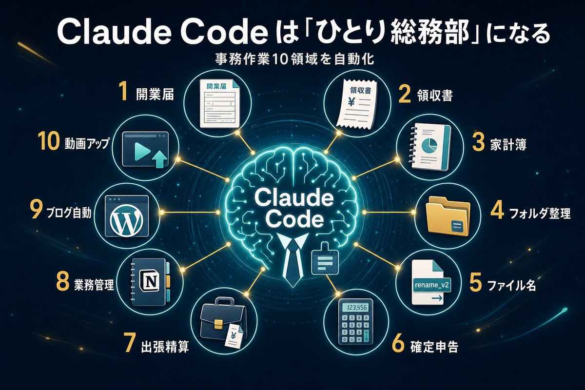 Claude Code は「ひとり総務部」になる