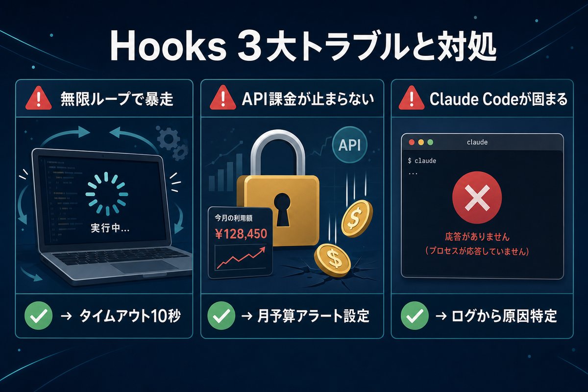 Hooks 3大トラブルと対処