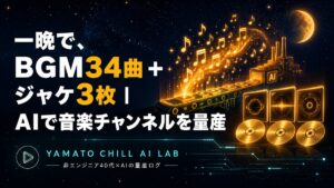 AIに一晩でBGM34曲とアルバムジャケ3枚を作らせた量産の舞台裏のアイキャッチ