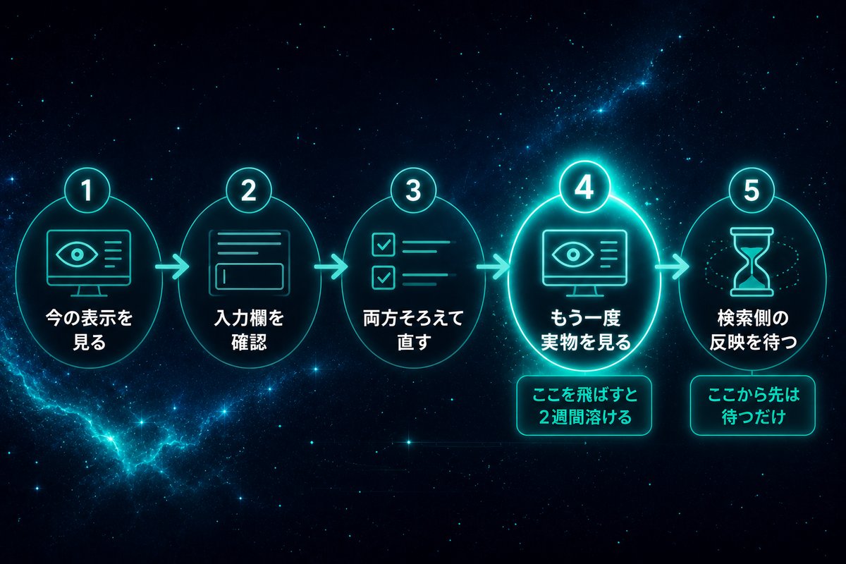 検索結果の名前を確実に直す5ステップの手順フロー