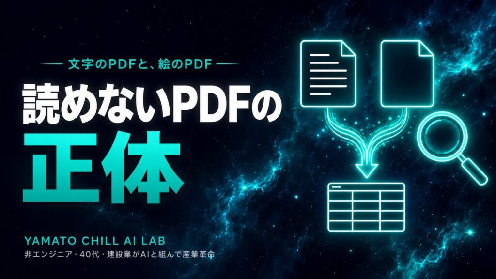 文字のPDFと画像のPDFの違いを示すアイキャッチ