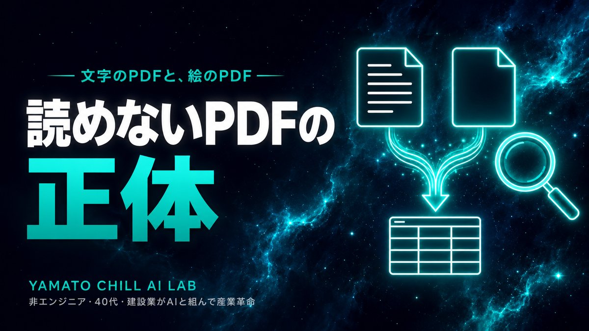 文字のPDFと画像のPDFの違いを示すアイキャッチ
