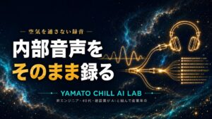 パソコンの内部音声をそのまま録音する仕組みのイメージ
