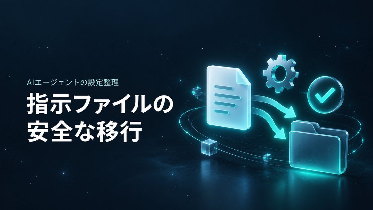 指示ファイルを安全に移行するイメージ