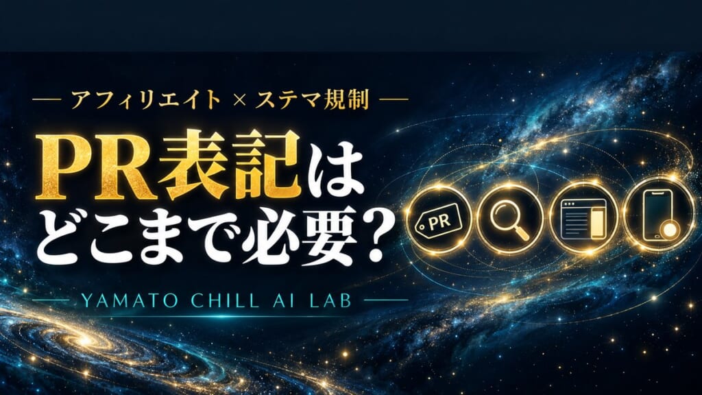 PR表記はどこまで必要？アフィリエイトとステマ規制のアイキャッチ