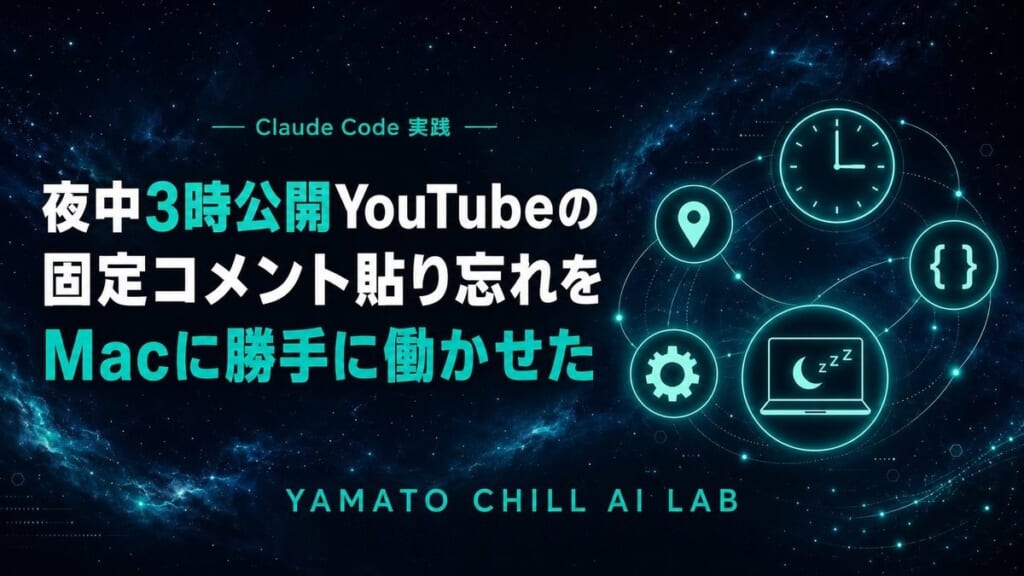 launchd自動化でYouTube固定コメント アイキャッチ