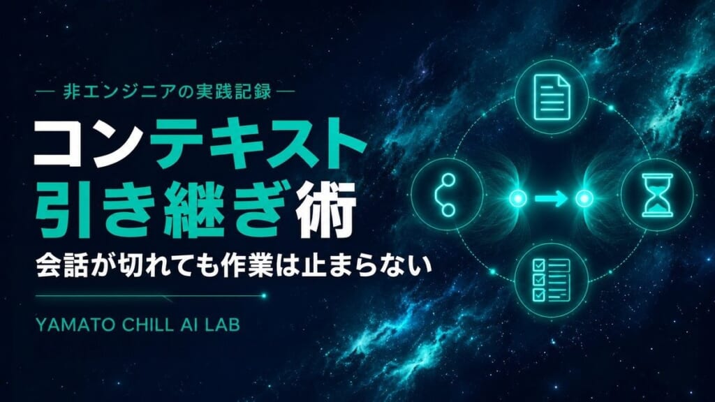 会話が切れても作業を止めないための引き継ぎ術を解説するアイキャッチ画像