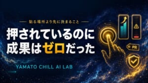 広告リンクは押されていたのに成果が発生しなかったことを示すアイキャッチ