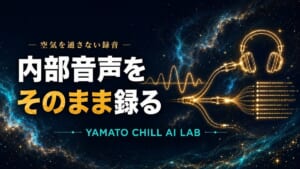パソコンの内部音声をそのまま録音する仕組みのイメージ