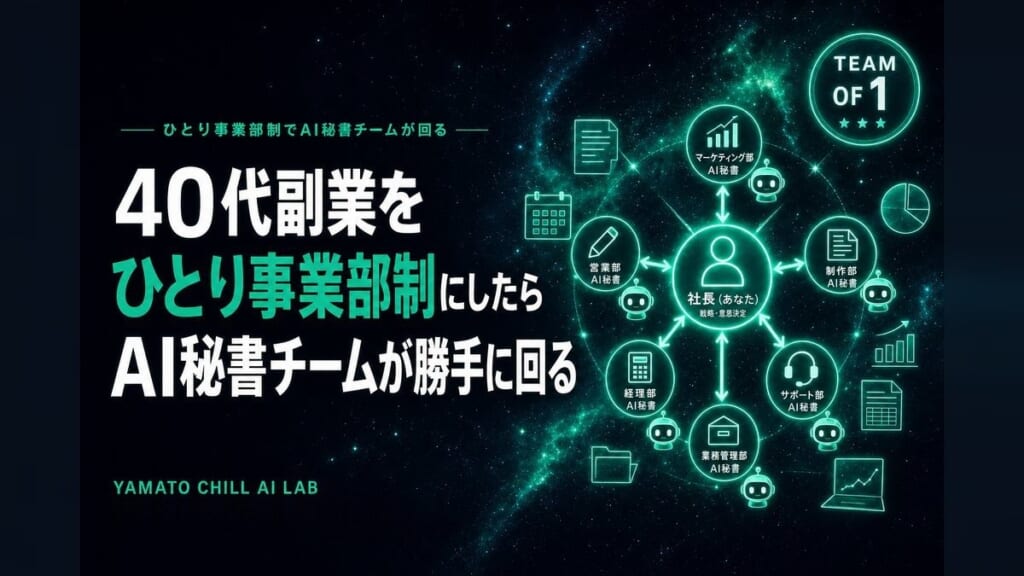 ひとり事業部制でAI秘書チームが勝手に回り始めた話のアイキャッチ