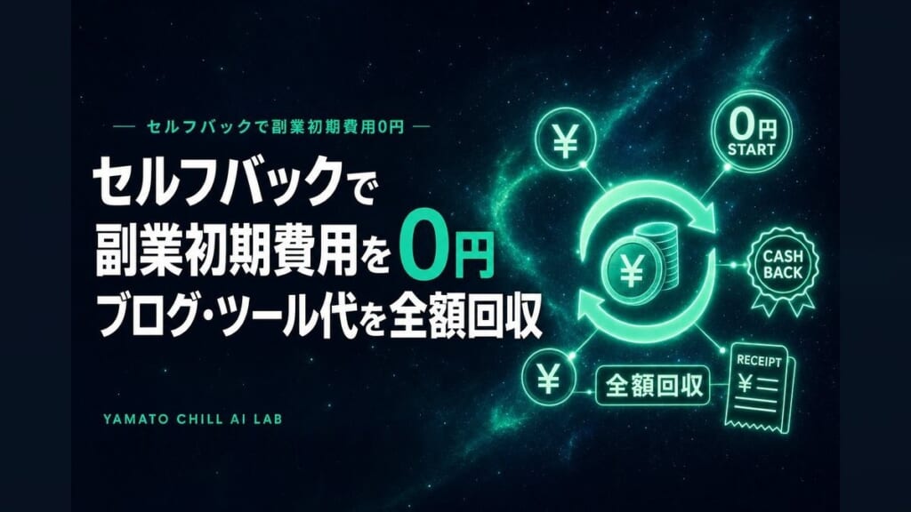 セルフバックで副業初期費用を0円にする方法のアイキャッチ
