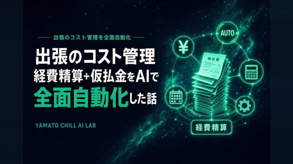 出張のコスト管理経費精算+仮払金をAIで全面自動化のアイキャッチ