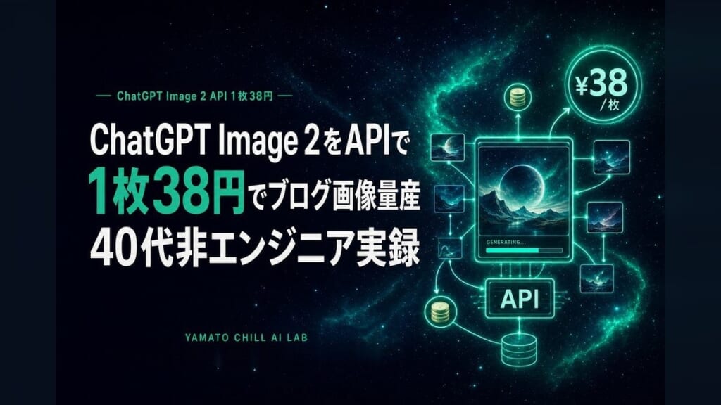 ChatGPT Image 2をAPIで動かして1枚38円でブログ画像量産のアイキャッチ