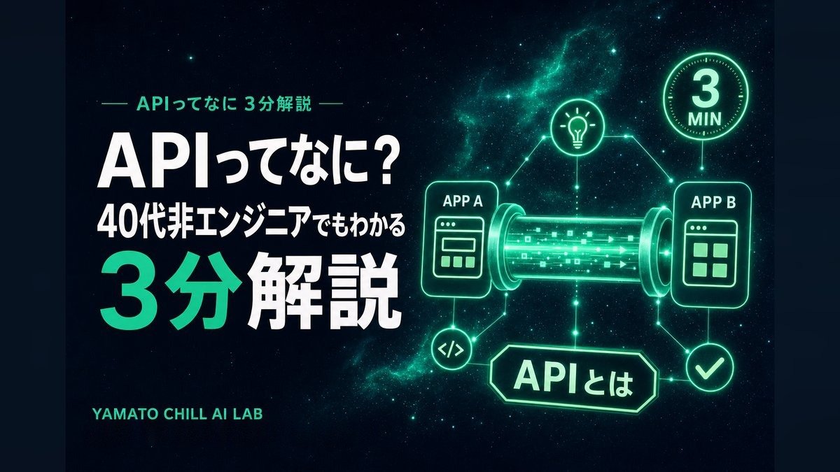 APIってなに 40代非エンジニアでもわかる3分解説のアイキャッチ